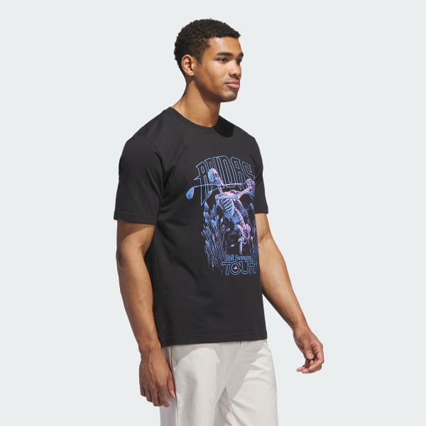 adidas Golf Tour Graphic Tee - Black | Free Shipping with