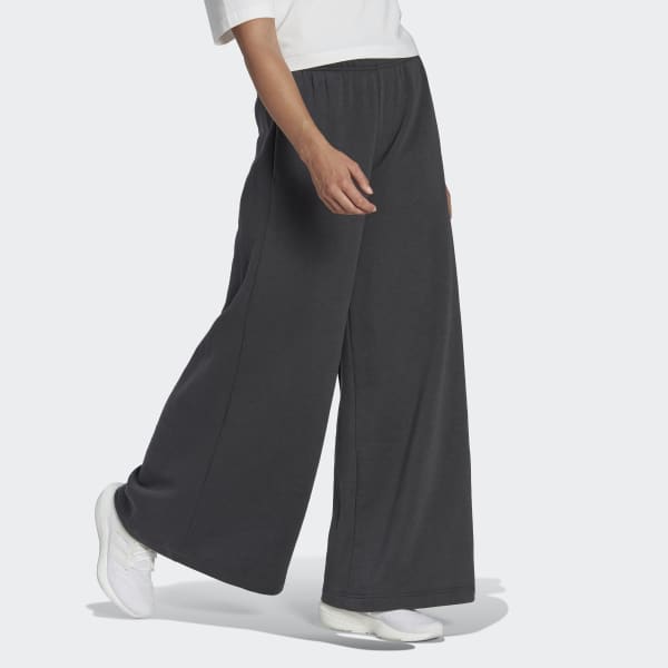 sedá Kalhoty Studio Lounge Wide Leg Fleece KO467