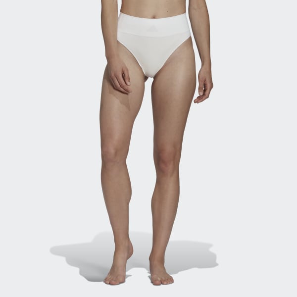 Λευκό Active Seamless Micro-Stretch Hi-Leg Underwear