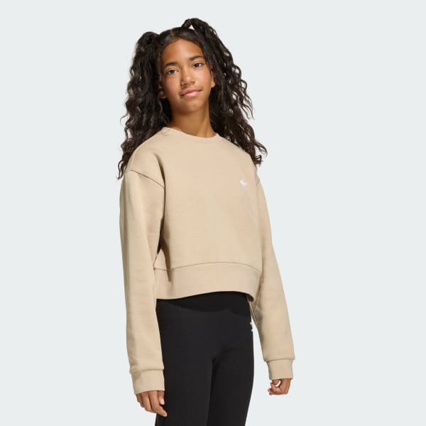 beige BOXY SWEATSHIRT