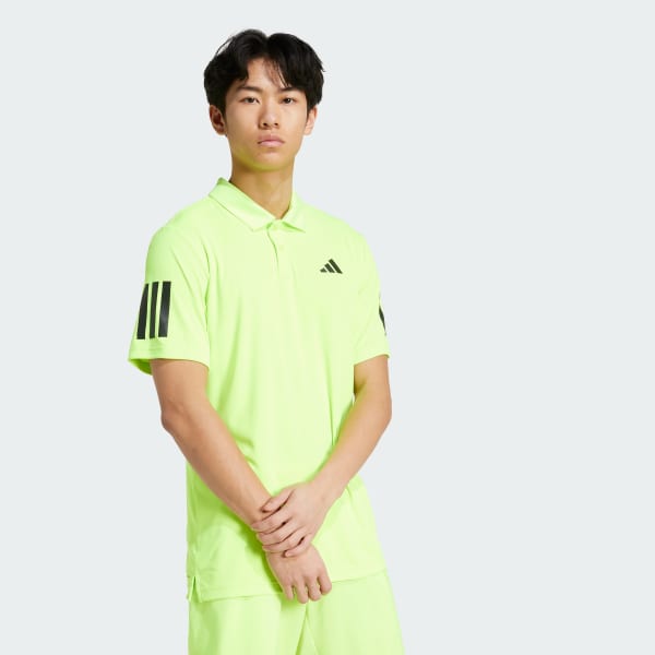 Green Club Tennis 3-Stripes Polo Shirt