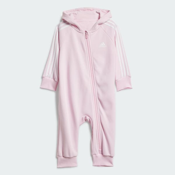 Pink Essentials 3-Stripes French Terry Kids bodysuit