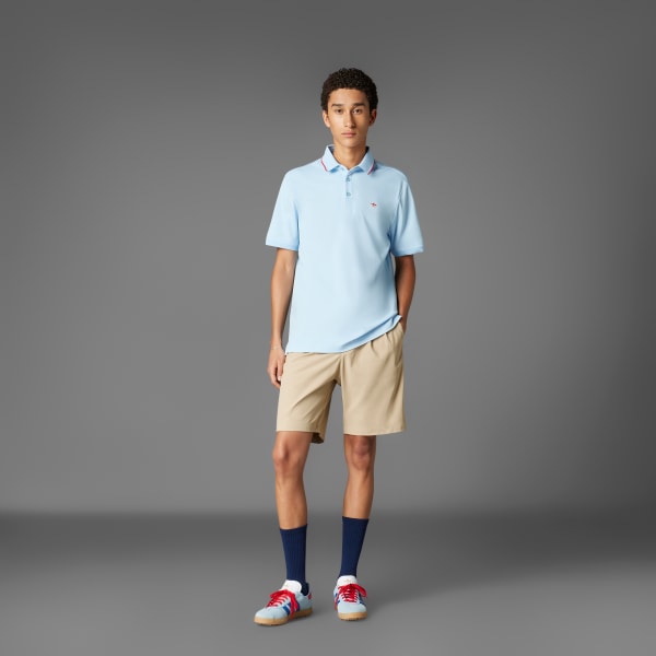 追跡便【adidas】ツイストニット トレフォイル ロゴポロシャツ アディダス 【オリジナルスゴルフ】ツイストニット ワンポイント