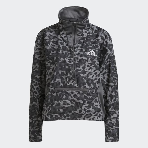 gris Veste Fast Primeblue 1/2 Zip JLD40