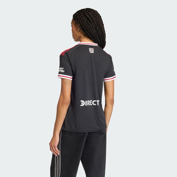 Negro Camiseta Alternativa River Plate 25/26 (Mujer)