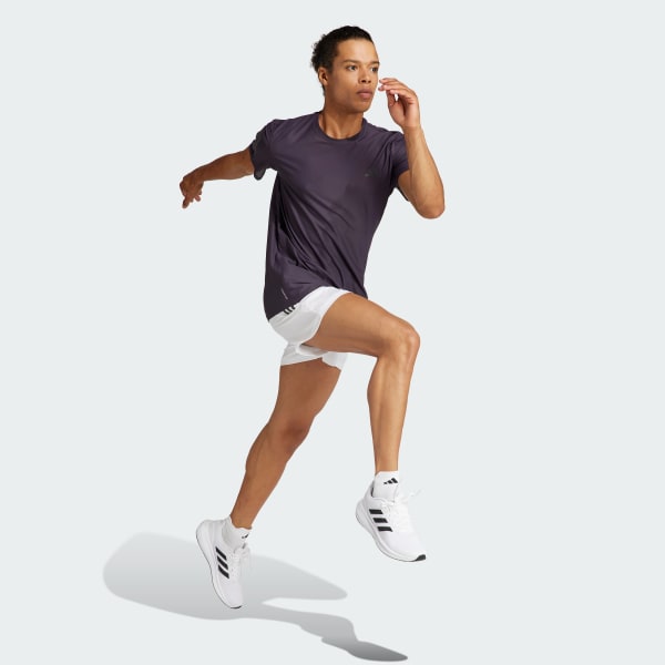 Grey Own the Run Tee