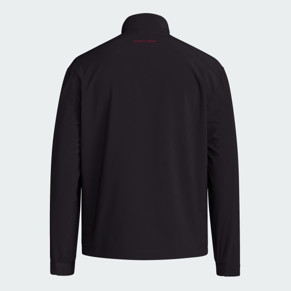 adidas Nebraska Cornhuskers Long Sleeve 1 4 Zip Knit Jacket Black Free Shipping with adiClub adidas US