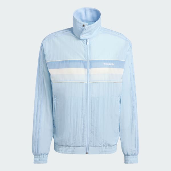 สีน้ำเงิน เสื้อแทรคผ้าไนลอน '80s Archive 3-Stripes