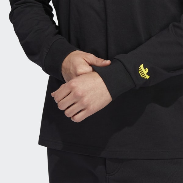Black Shmoofoil Painted Long Sleeve Tee KO525