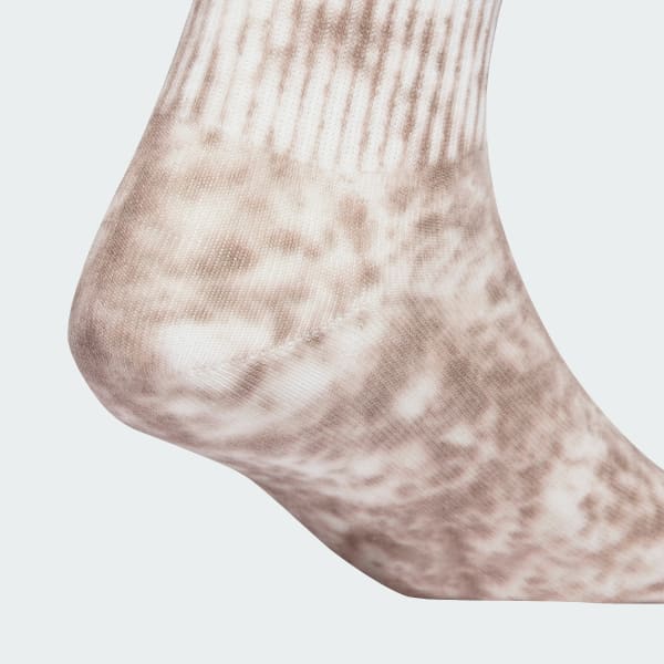 Brun Tie Dye Crew Sokker, 3 par