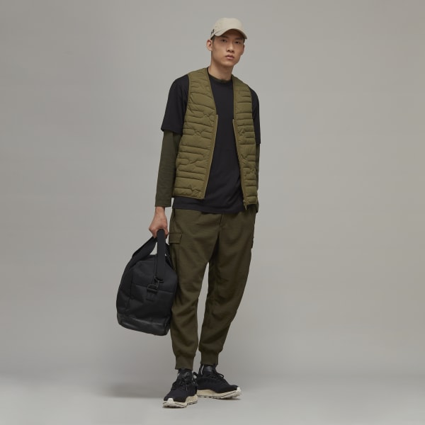 Czerń Classic Sport Uniform Cuffed Cargo Pants QY442