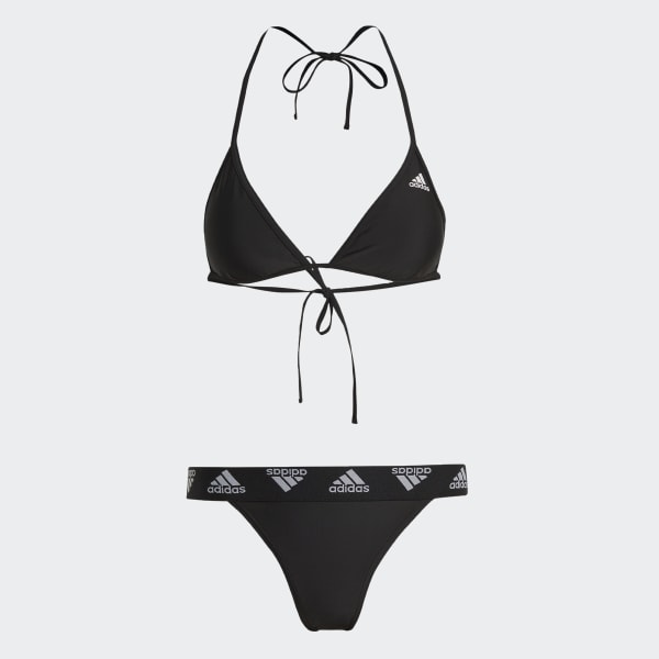 Schwarz Triangel-Bikini