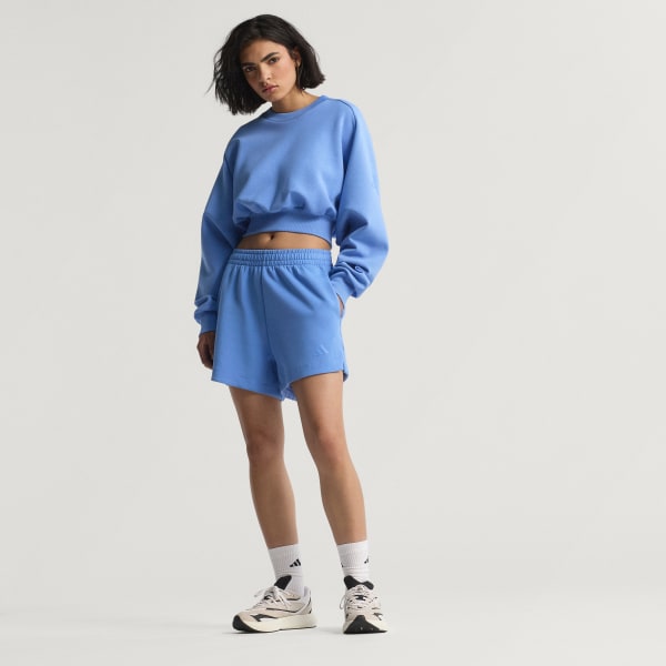 Blauw Soft Lux Loose-fit Short