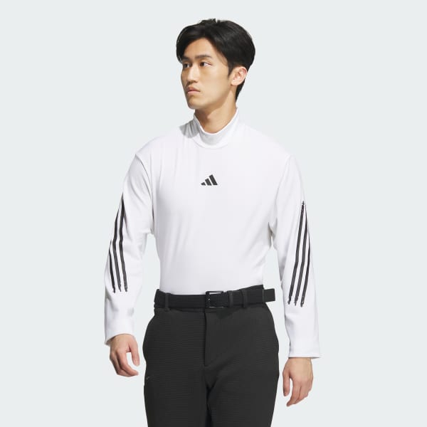 adidas テック フィット base モック 販売済み ネック 長袖 シャツ