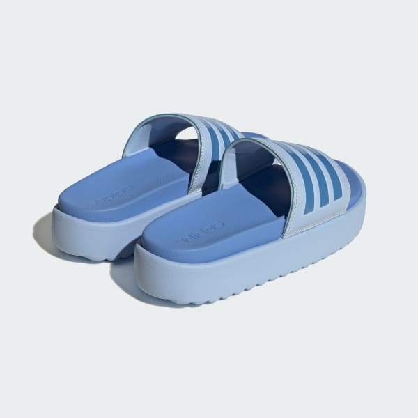 adidas adilette Platform Badslippers Blauw adidas Offici le Shop