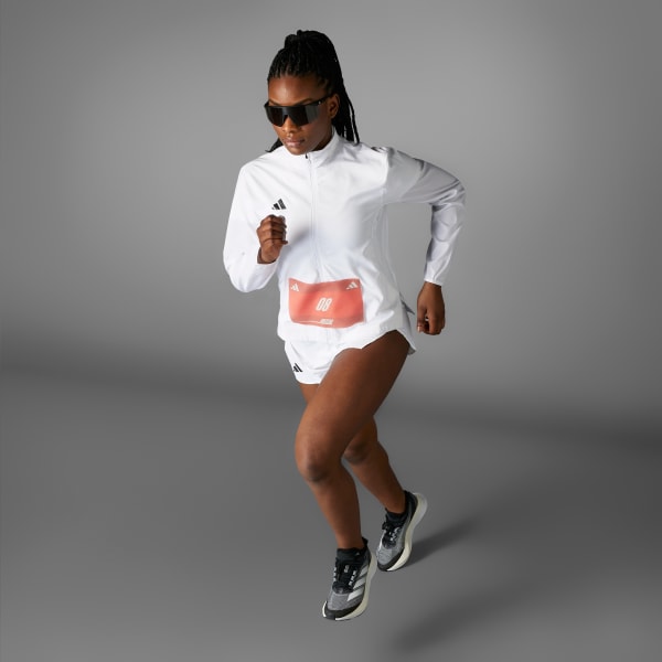Blanco Chaqueta Adizero Essentials Running