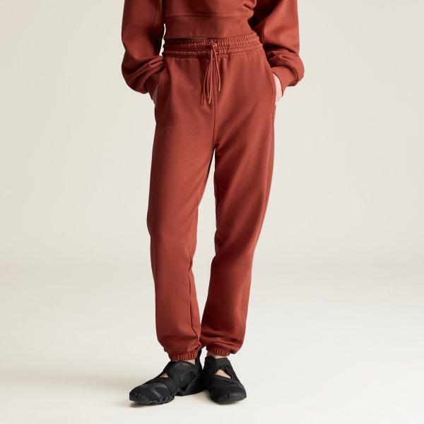 Marrone Sweat pants adidas by Stella McCartney Regular