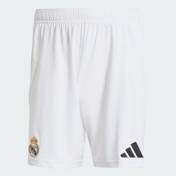 Branco Calções Principais 24/25 do Real Madrid