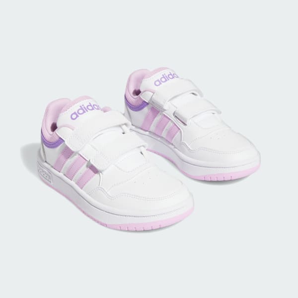 Blanco Zapatillas Hoops Lifestyle Basketball Tira Ajustable
