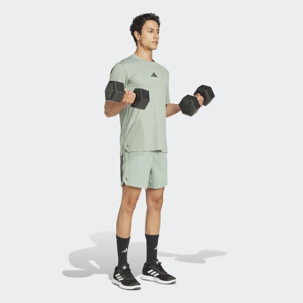 adidas Power 3-Stripes Tee - Green | adidas India