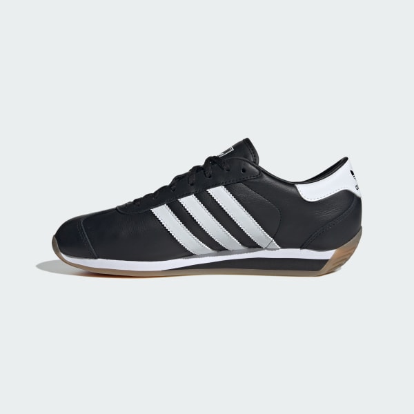 ◆adidas◆ Country II Black Blue IG4547 Adidas Country II Leather 'Black/Carbon/Blue' - IG4547