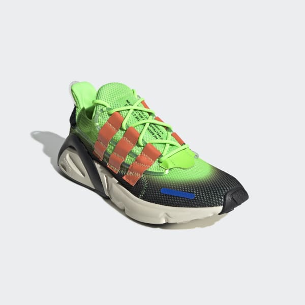 neon green adidas sneakers