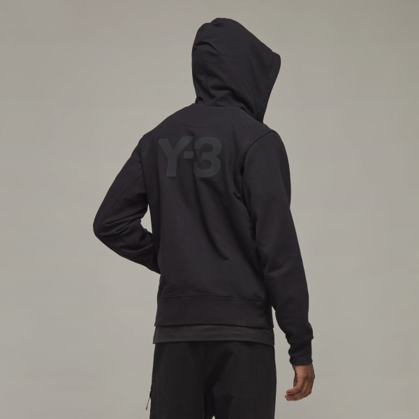 Schwarz Y-3 Classic Back Logo Kapuzenjacke HBO66