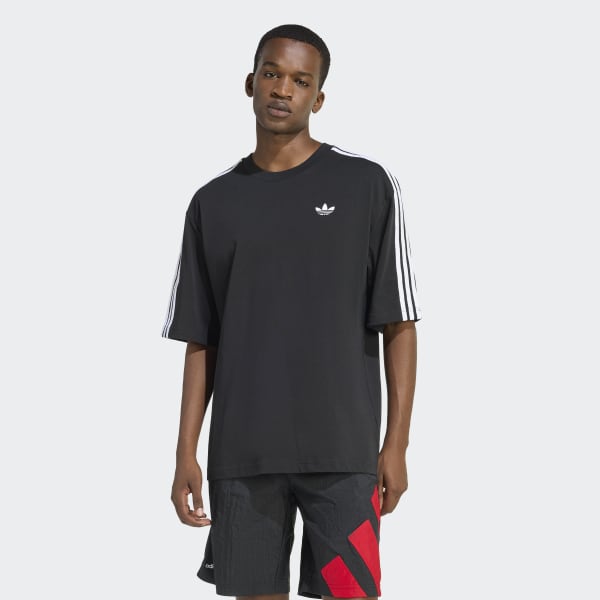 アディダス アディカラー スリーストライプス オーバーサイズ ティー