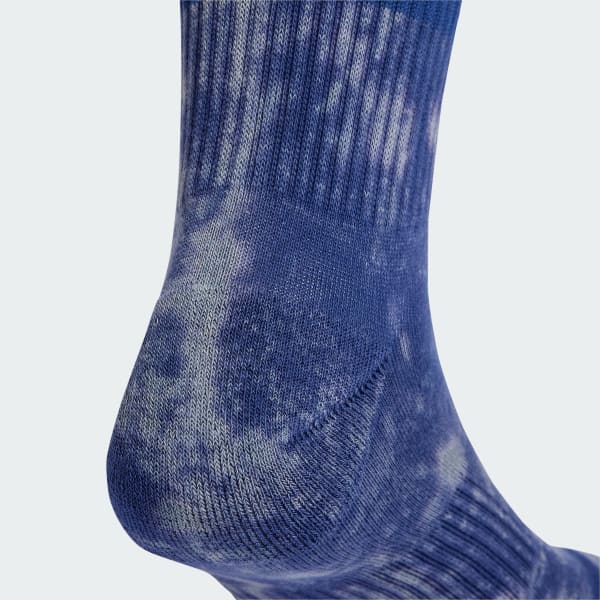 Blau Stonewash Crew Socken, 3 Paar