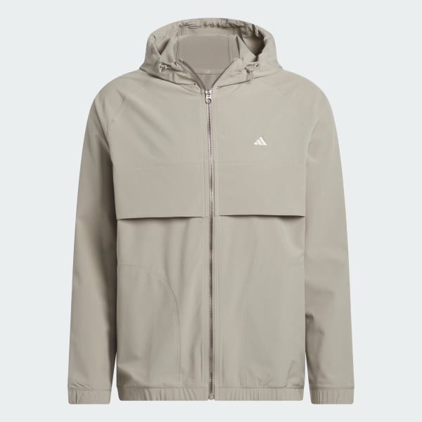 Beige Go-to Full-Zip Windbreaker