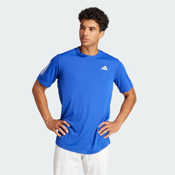 adidas Camiseta de Tenis Club 3 Rayas Azul adidas Colombia