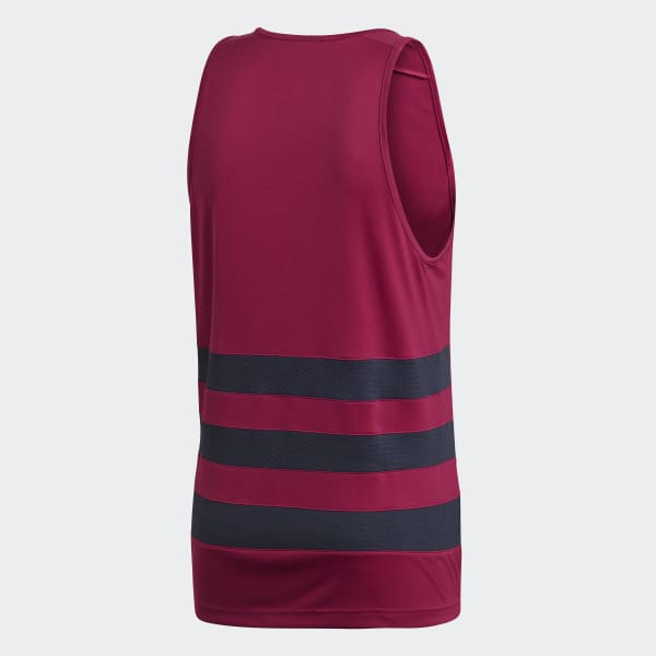 Adidas All Blacks Primeblue Tank Top Red Adidas Uk
