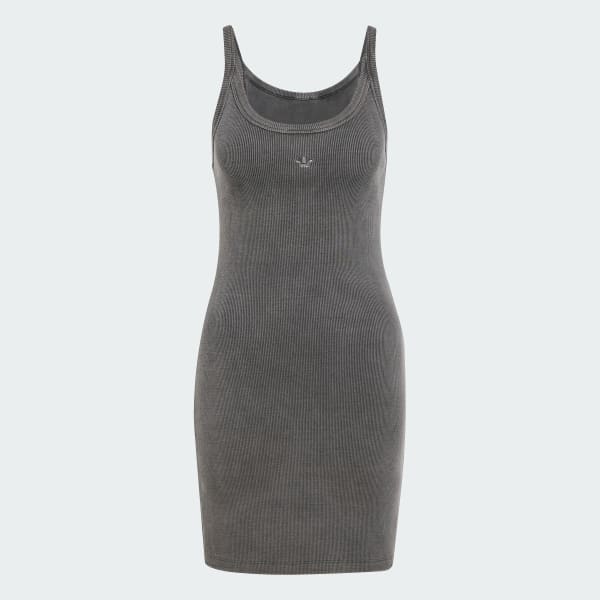 【ADIDAS】Ribbed Mini Dress JC7550 Black adidas Ribbed Mini Dress | JD Sports UK