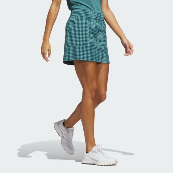 สีเขียว กระโปรงกางเกง Ultimate365 Gingham