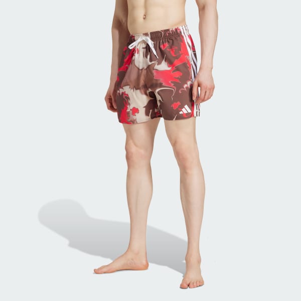 Red Tie-Dye Swim Shorts 5-Inch
