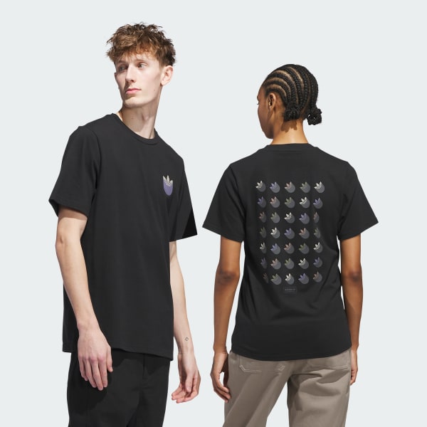 Preto Camiseta Skateboarding Trefoil Shadow