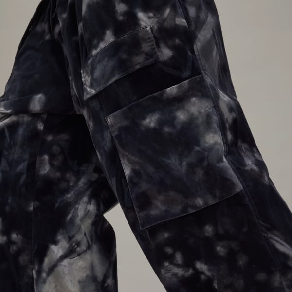アディダス Y-3 ALLOVER PRINT NYLON SHELL PANTS - ブラック