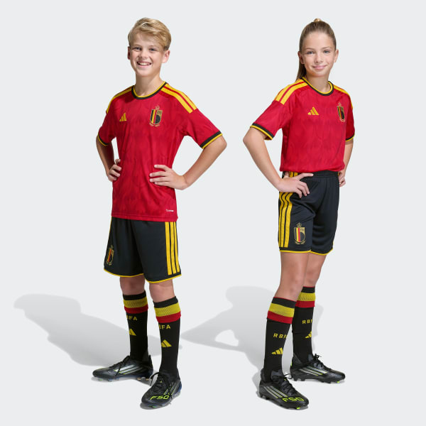 Schwarz Belgien 26 Kids Heimshorts