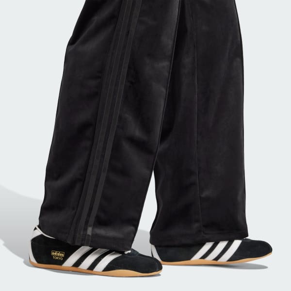 adidas/アディダス ベロア トラックパンツ アディダス アディカラー ベロア トラックパンツ - ブラック