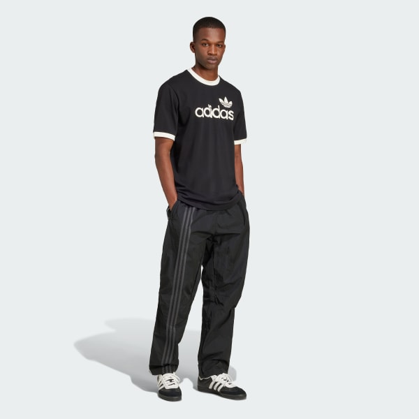Black Fashion Side Mesh Zip Pants