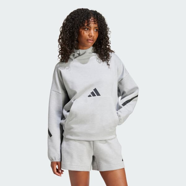 Grey adidas Z.N.E. Hooded Sweatshirt