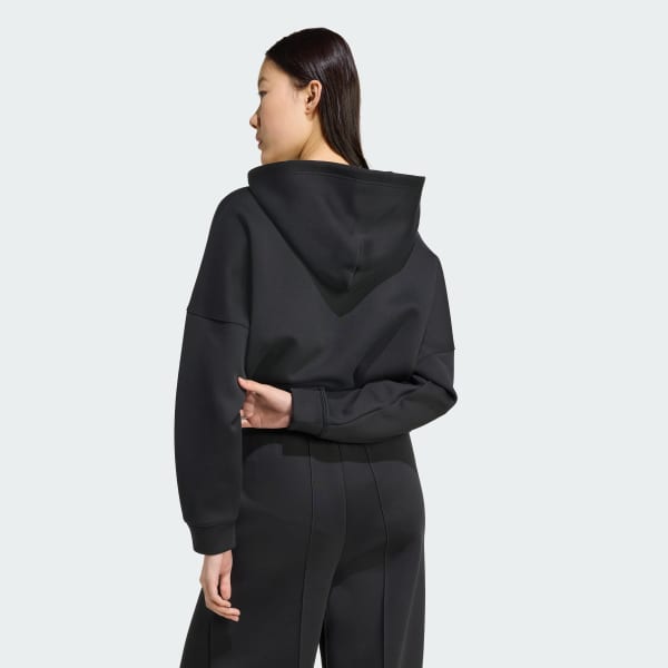 Zwart Off Placed 3-Stripes Hoodie