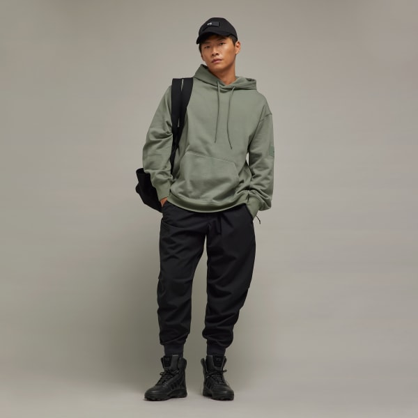 Green Y-3 Organic Cotton Terry Hoodie