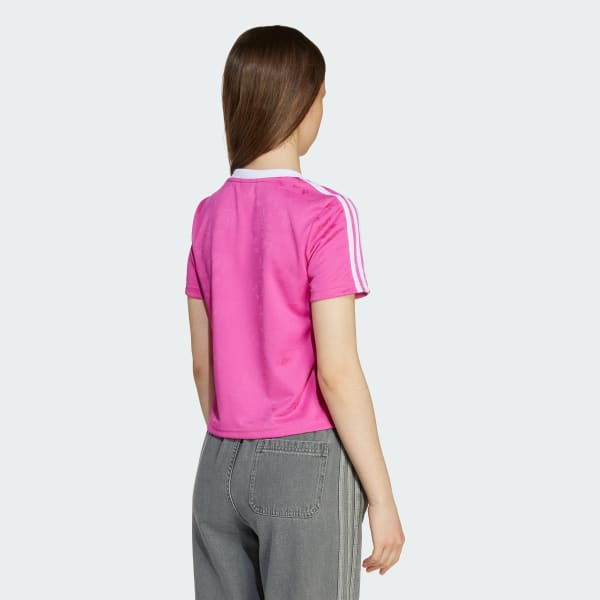 Rosa Camiseta Cropped Infantil