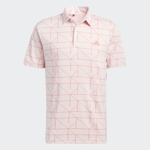 adidas Jacquard Golf Polo Shirt Pink adidas Vietnam