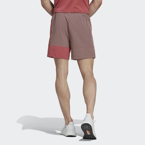 Fioletowy Training Colorblock Shorts BVS49