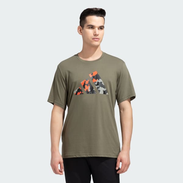 Green TRAIN ESSENTIALS BIG LOGO TEE