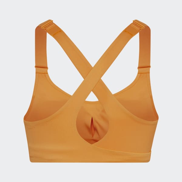 adidas FastImpact Luxe Run High-Support Bra - Orange | adidas Philippines