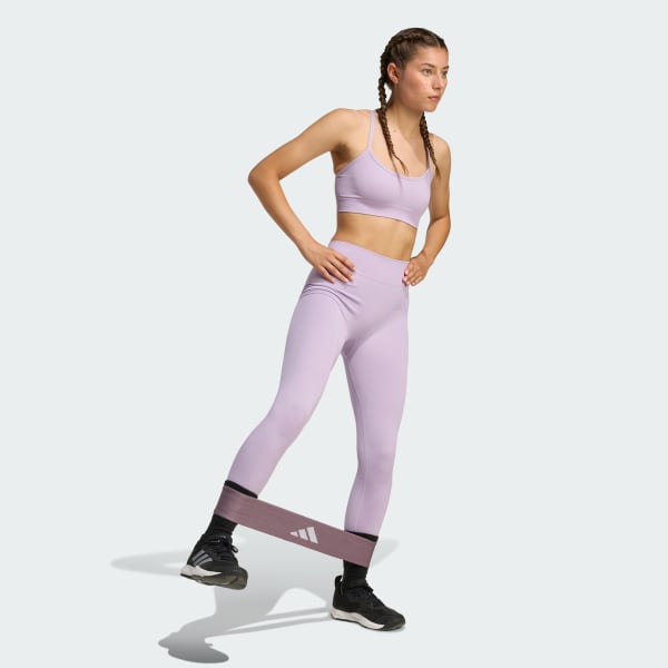 Roxo Top Esportivo Workout Essentials Light-Support Knit