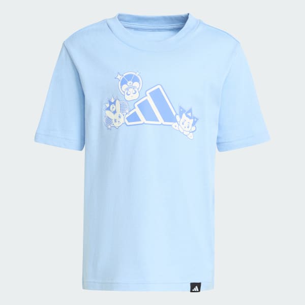Azul Polo Graphic de anime de mascotas para niños